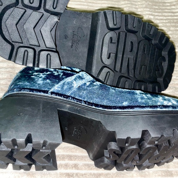 New Circus by Sam Edelman Blue Velvet Nellie Mary Jane Platform size 6.5/8 💙 - Picture 11 of 15
